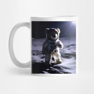 Teddy in a Space suit on the Moon Mug
